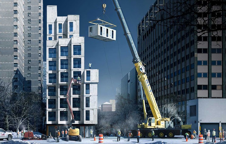 carmel place, tallest modular building in New York city by nArchitects