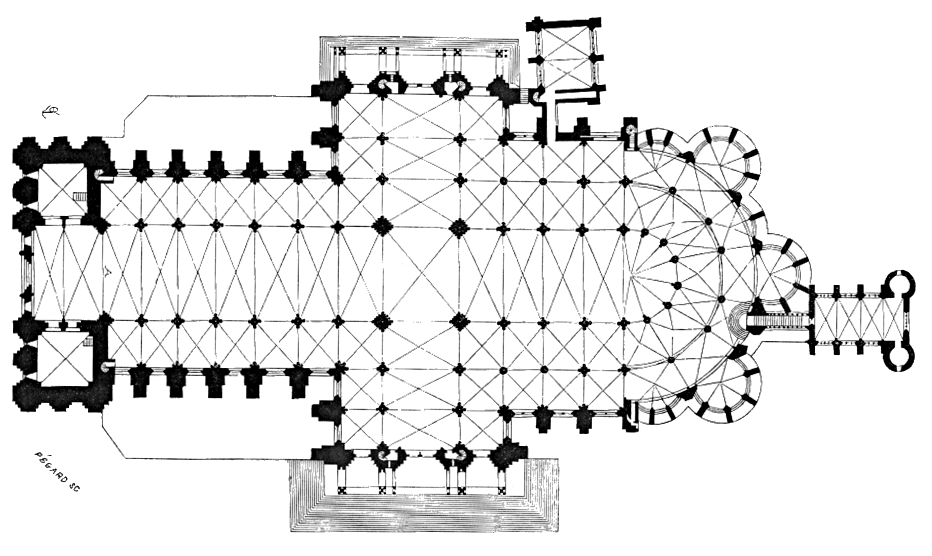 Plan of Chartres Cathedral | Wikipedia