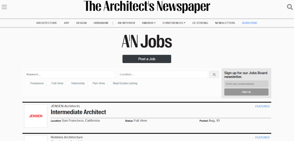 The Homepage of AN Jobs