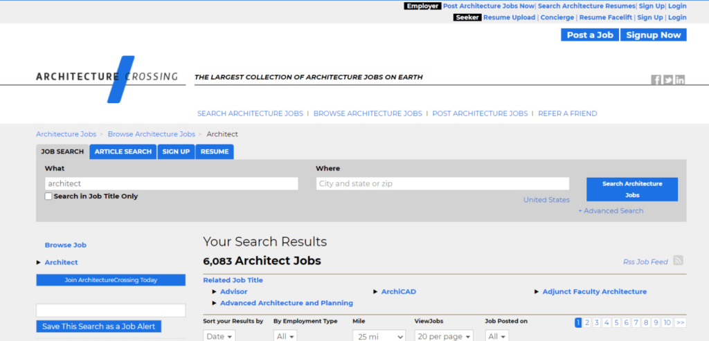 The Homepage of ArchitectureCrossing